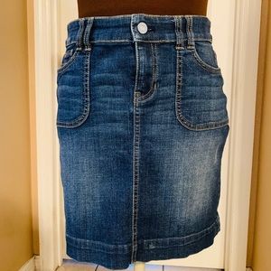 White House black market denim skirt